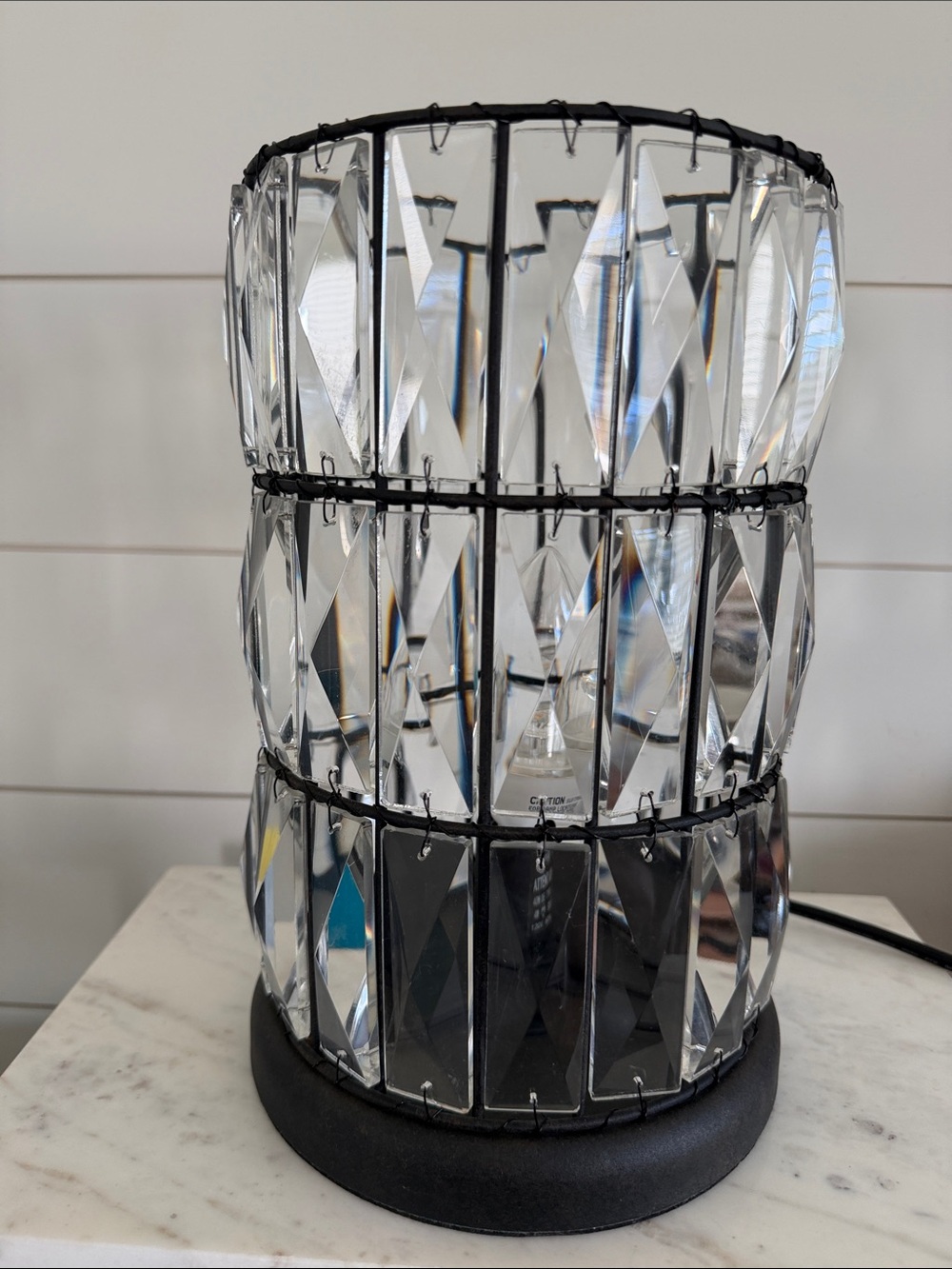 Pottery Barn Adeline Crystal Ambient Accent Lamp